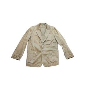 Gene Meyer Field Jacket Utility Coat Safari Blazer Men's Size Large - 44 -Cotton